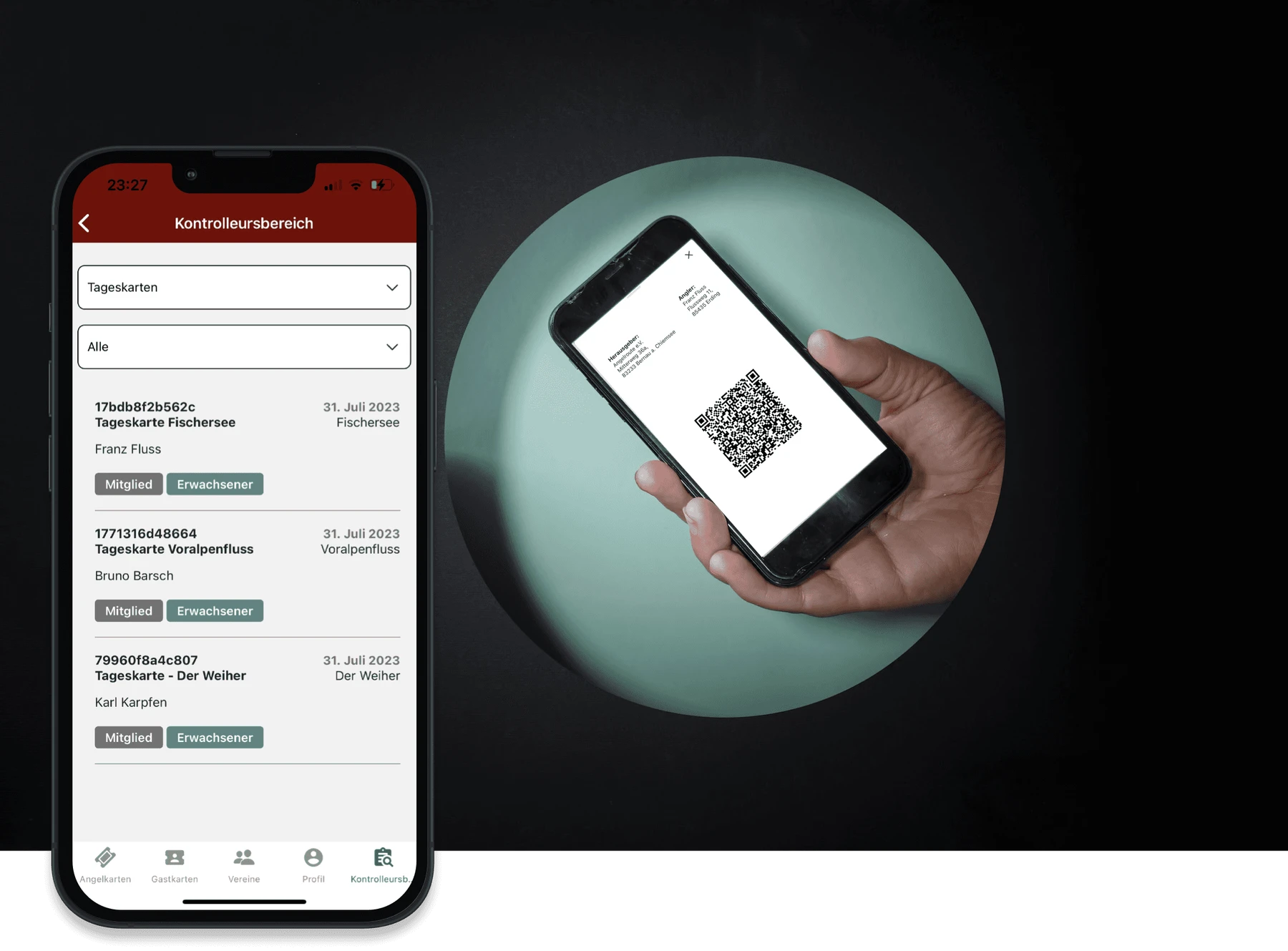 app für Fischereiaufseher
