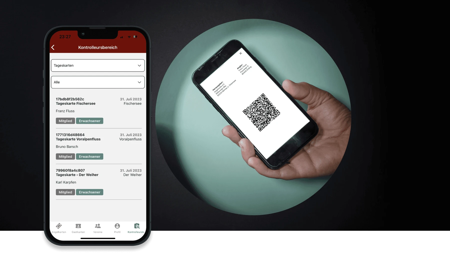 app für Fischereiaufseher